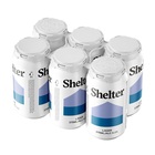 more on SHELTER 4.2% LAGER 6 PACK x 375ML CANS