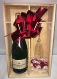more on MOET CHANDON N/V PINE GIFT BOX WITH FLUTE and CHOCOLATES