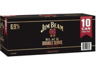 more on JIM BEAM DOUBLE SERVE BLACK 10 PACKS 375ML CANS