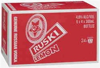 more on RUSKI LEMON 24 x 275ML STUBBIES 