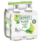 more on SMIRNOFF PURE LIME and SODA 4 x 330ML STUBBIES