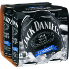 more on JACK DANIEL'S and LEMONADE 4 x 375ML CANS