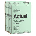 more on ACTUAL VODKA SELTZER LIME 4 x 300ML CANS