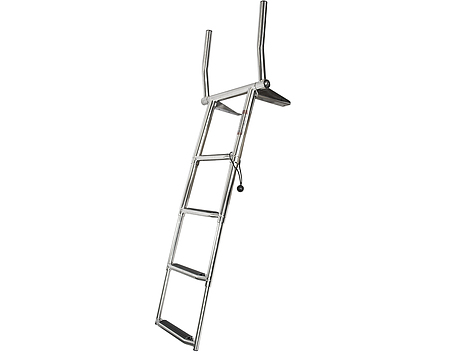 Ladder Above-Platform Telescopic with Grab Handles 4-Step