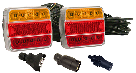 AXIS LED Submersible Trailer Light Kit 8m with 3 x Plug Options
