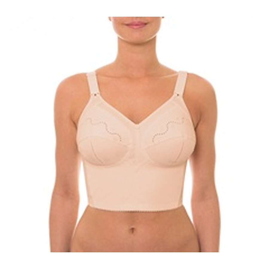 Doreen Cotton Longline Bra - Image 1