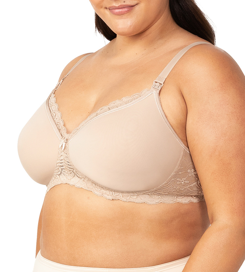 Triumph Women's Gorgeous Maternity Bra- Nude - Size 14DD