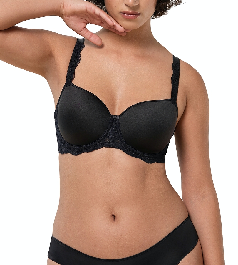 Amourette Charm Wired Padded Bra - Black - Image 1