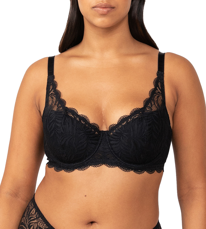 Essential Lace Wire Padded Balconette - Black - Image 2