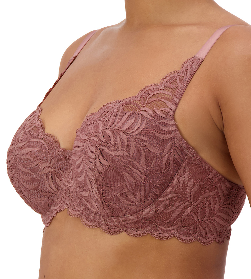 Essential Lace Wire Padded Balconette - Cacao - Image 2