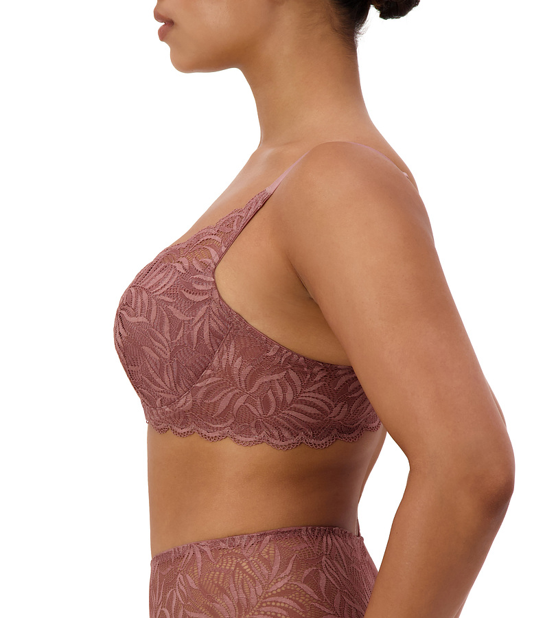 Essential Lace Wire Padded Balconette - Cacao - Image 3