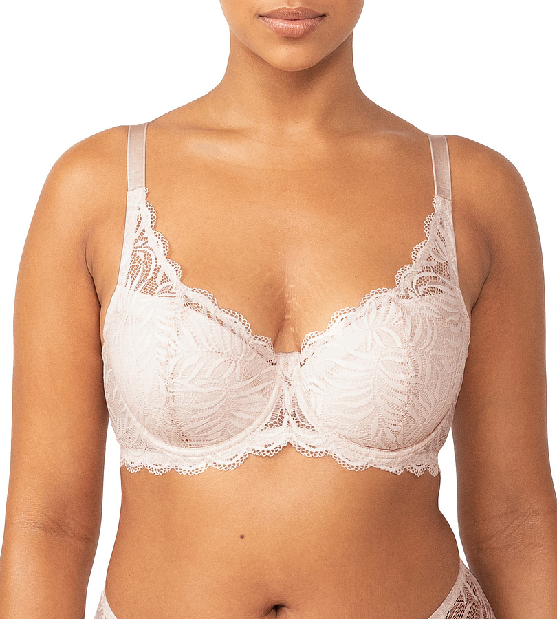 Essential Lace Wire Padded Balconette - Nude Pink - Image 2
