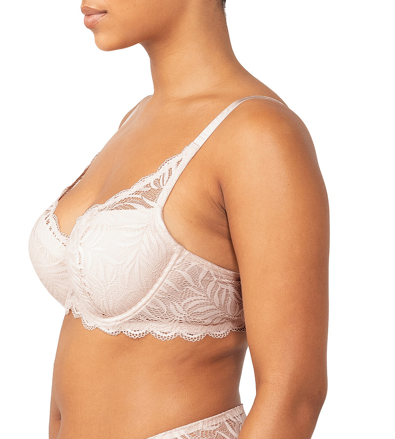 Essential Lace Wire Padded Balconette - Nude Pink - Image 4