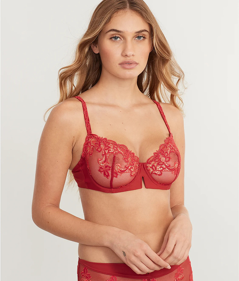 Saga Half Cup Bra - Lipstick - Image 1