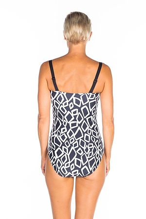 Maze Ruched Bandeau One-Piece - Image 2