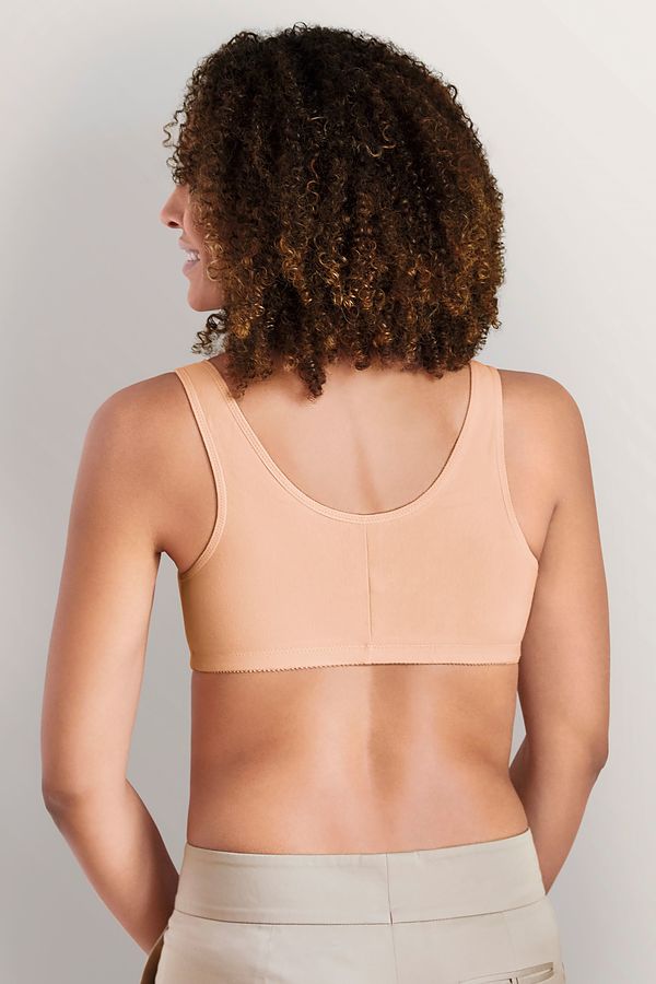 Frances Wirefree Front Closure Bra - Sand - Image 4