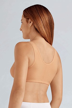 Frances Wirefree Front Closure Bra - Sand - Image 2