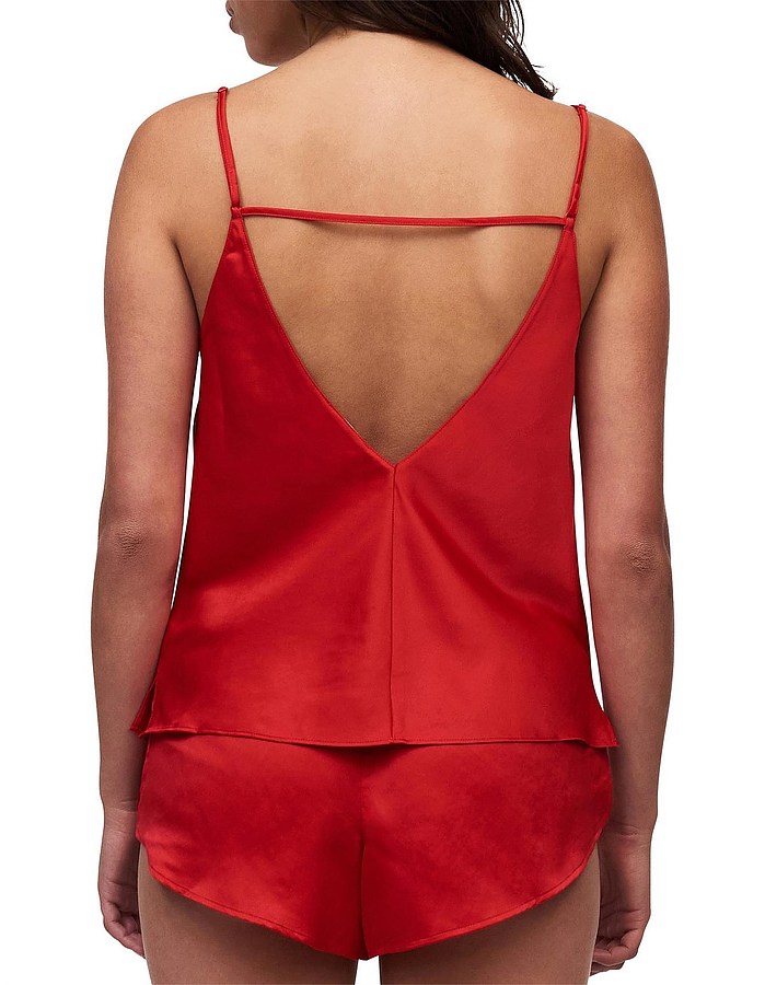 Passionata Niki Camisole and Shorts - Poppy Red - Image 2