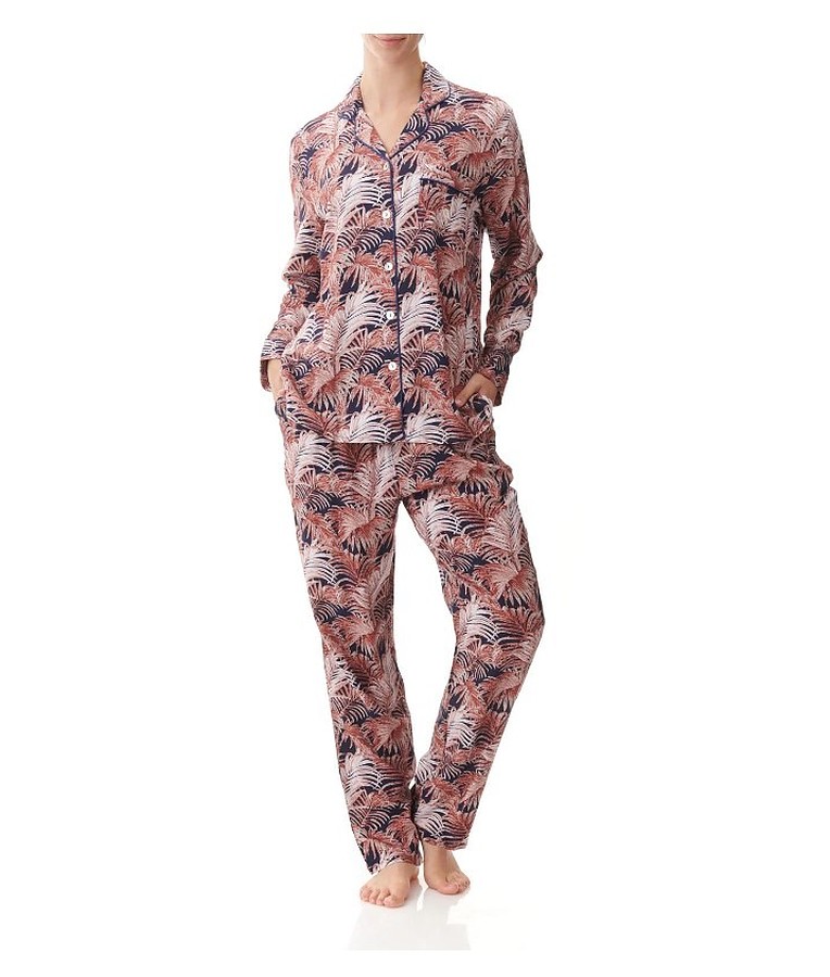 Long Pyjama Set - Palms - Image 1