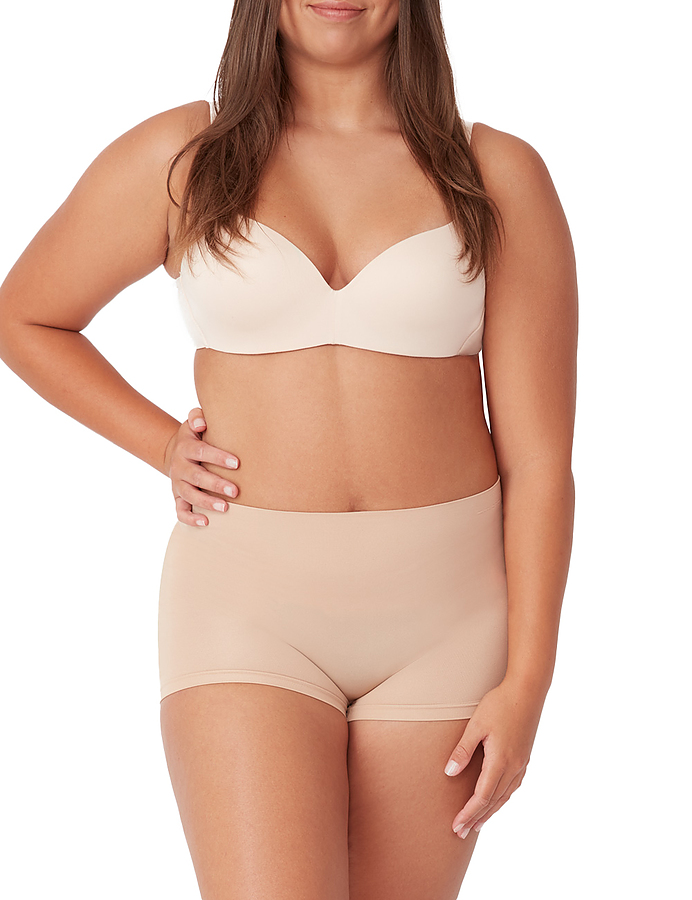 2 Pack Seamless Smoothies Shortie - Rose Beige - Image 1