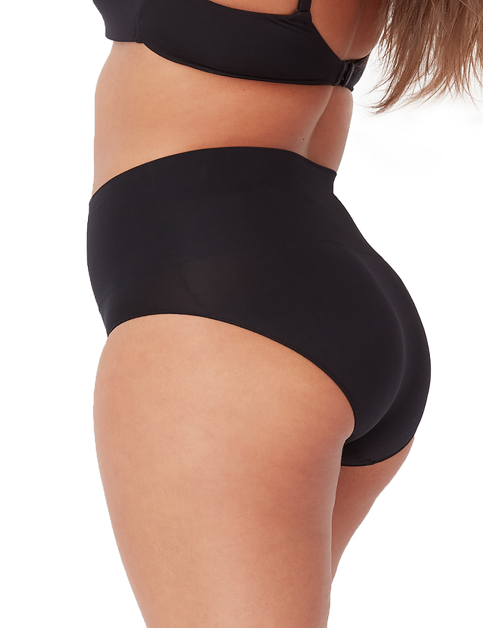 2 Pack Seamless Smoothies Full Brief - Black - Image 2