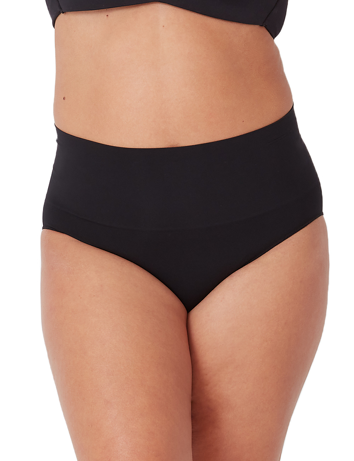 2 Pack Seamless Smoothies Full Brief - Black - Image 1