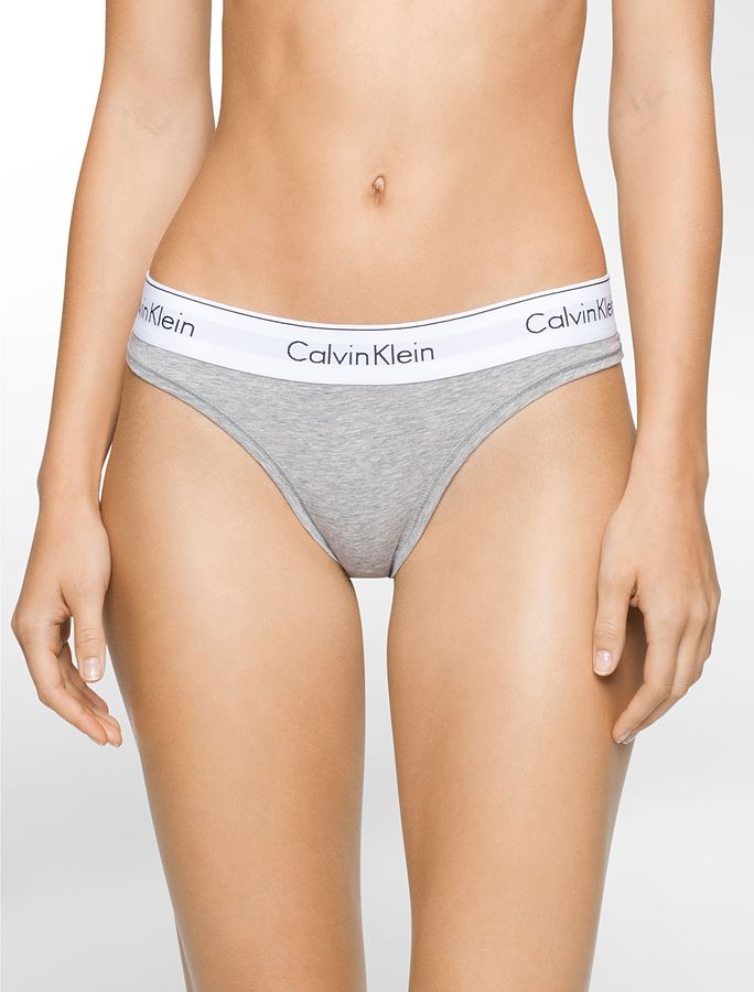 Modern Cotton Bikini - Grey Heather - Image 2