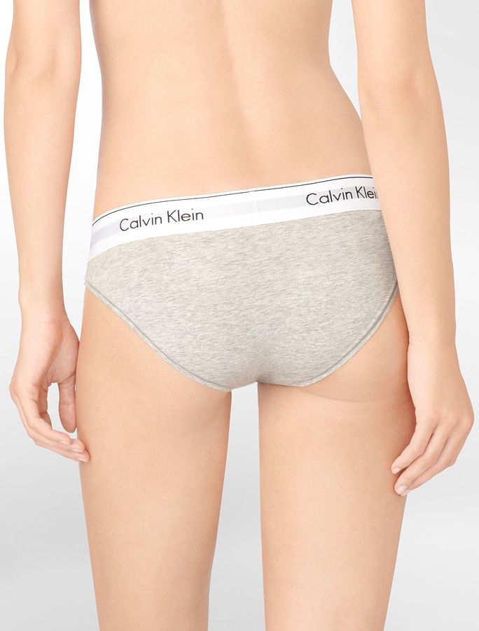 Modern Cotton Bikini - Grey Heather - Image 3