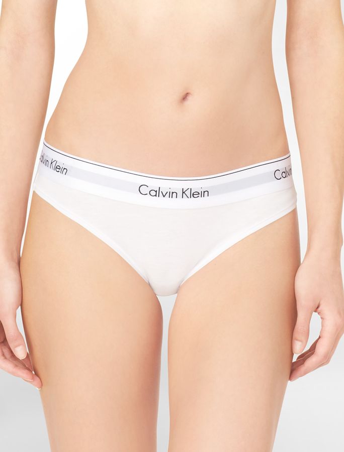 Modern Cotton Bikini - White - Image 2