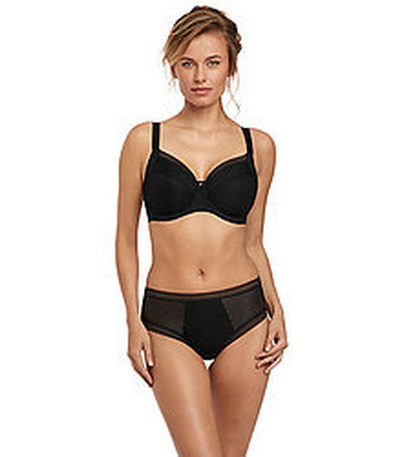 Fusion Full Cup Side Support Bra in Black - Image 1