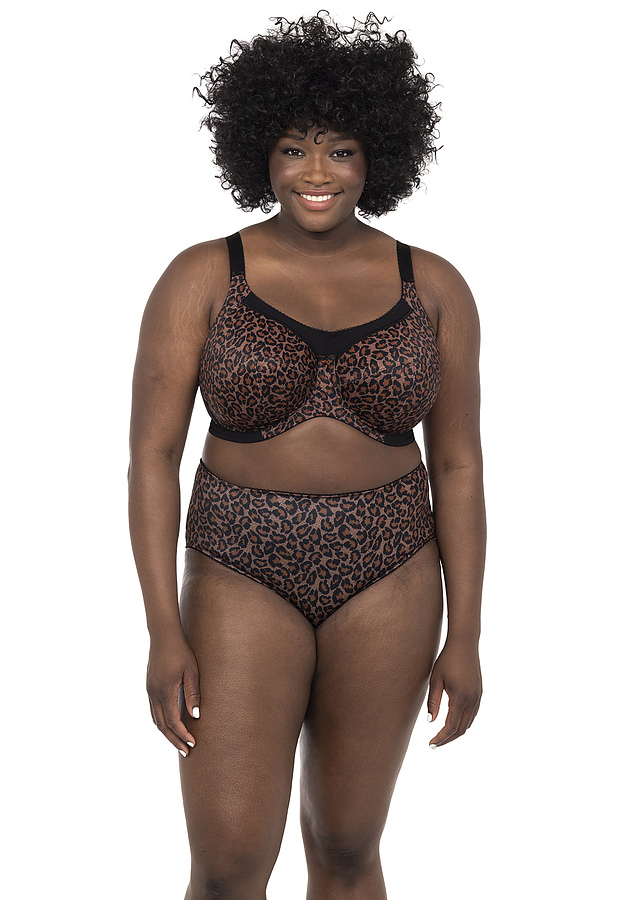 Goddess Kayla Banded Full Cup Underwire Bra (6164),34H,Taupe Leopard
