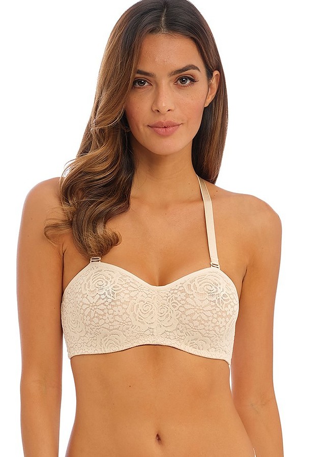 Halo Lace Strapless Bra - Nude - Image 3