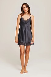 Silk Lace Chemise + India Ink