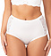 Cotton and Lace Full Brief - White - Image