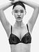 Black Petal Lace Push+up Plunge Bra