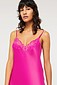 Silk Lace Chemise - Electric Pink - Image