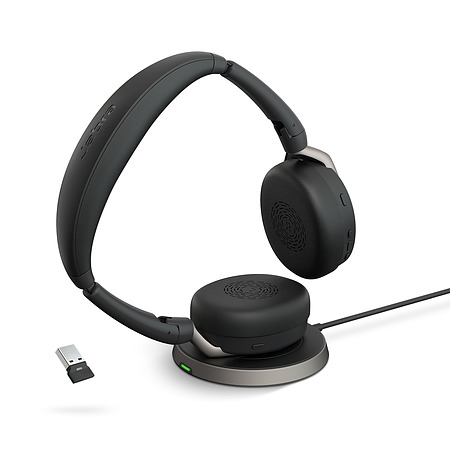 Jabra Evolve2 65 Flex MS Stereo Bluetooth Headset with Stand