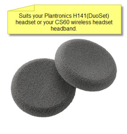 Plantronics 43937-01 Foam Ear Cushions for CS60