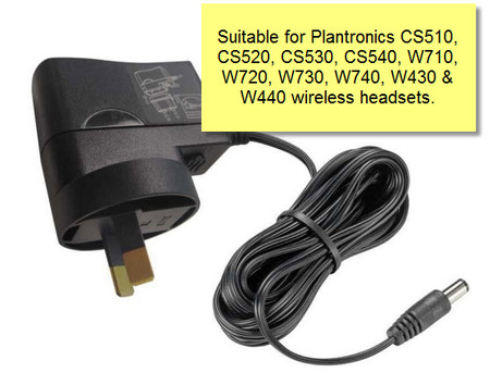 Plantronics Wireless Headset AC Power Supply