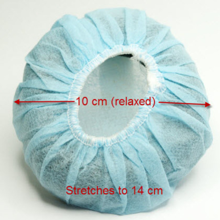 100 Large Disposable Medical Blue Headset Covers