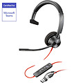 Poly Blackwire 3310-M USB-C Headset with USB-A Adapter