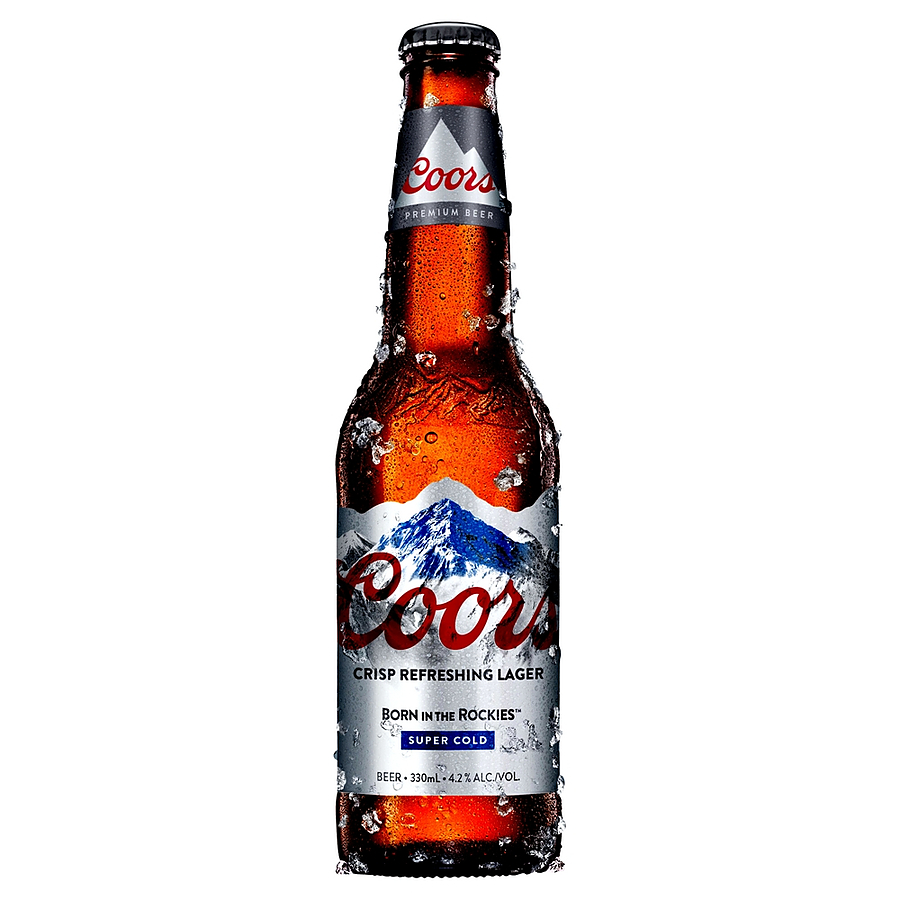 Coors Lager Stubby 330ml International Beers