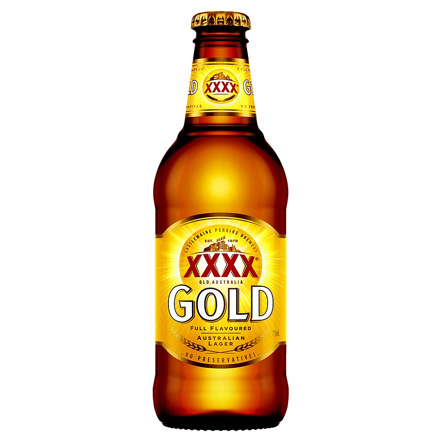 XXXX Gold Stubby 375ml Mid Strength Beers