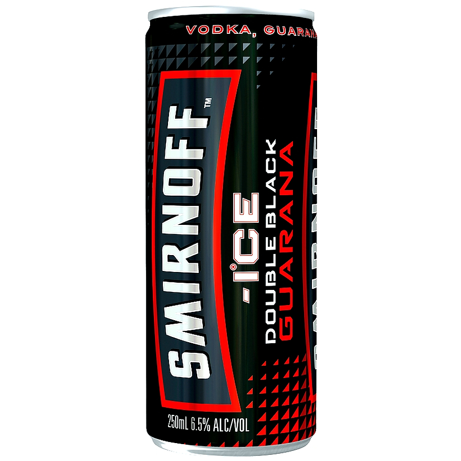 Smirnoff Ice Double Black And Guarana Can Ready To Drink Premix