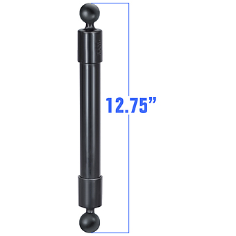 RAP-BB-230-14U  RAM 12.75inch Long Extension Pole with (2 qty) 1inch Diameter Ball Ends