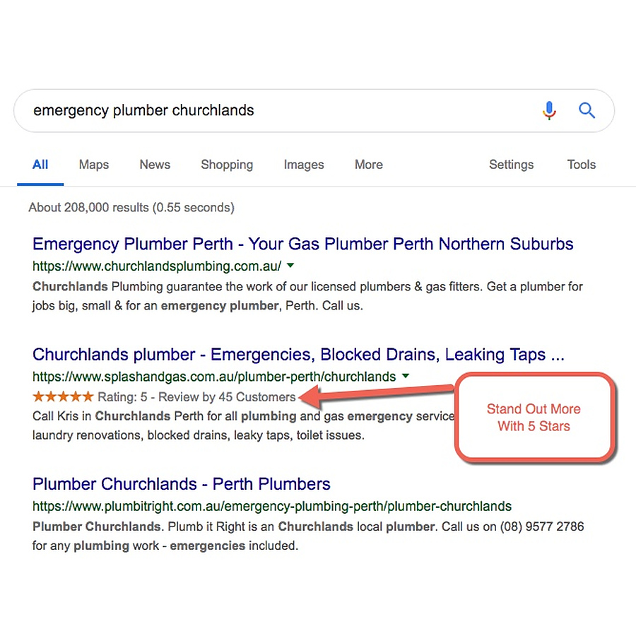 Star Ratings in Your Search Results - Image 1