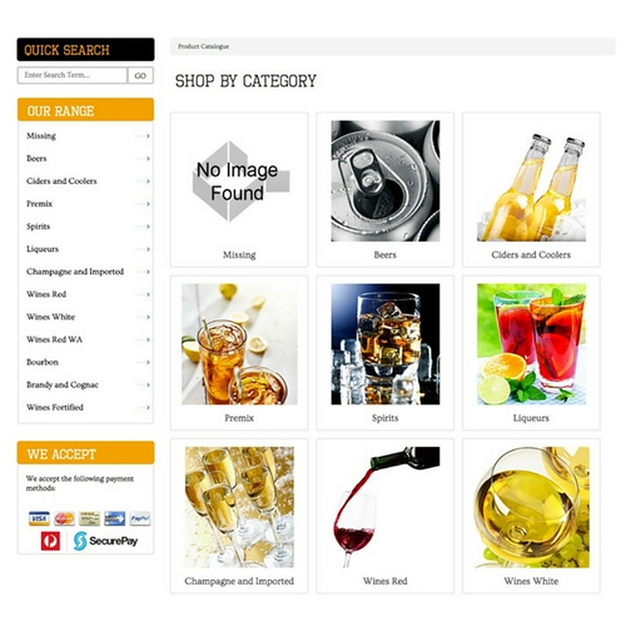 Products Browse by Category Page - Image 1