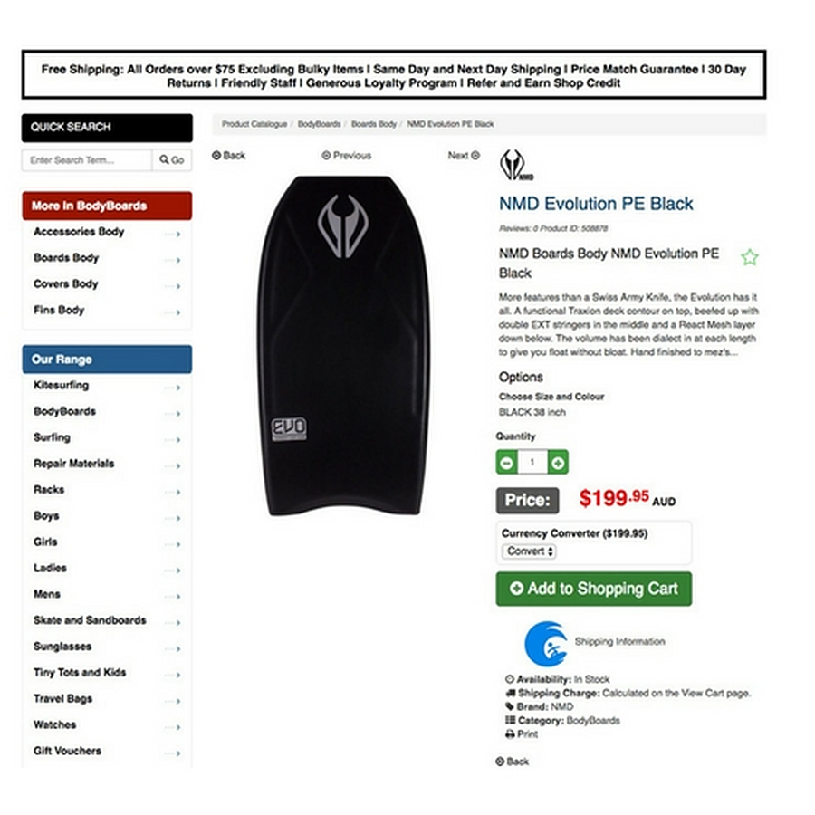 Products Show Page Detailing Product and Images - Image 1