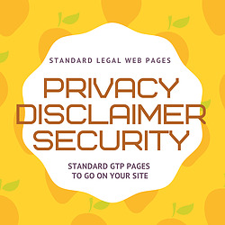 more on Standard Legal Web Pages - Privacy, Disclaimer and Security