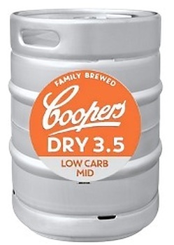 COOPERS DRY 3.5% KEG 50L